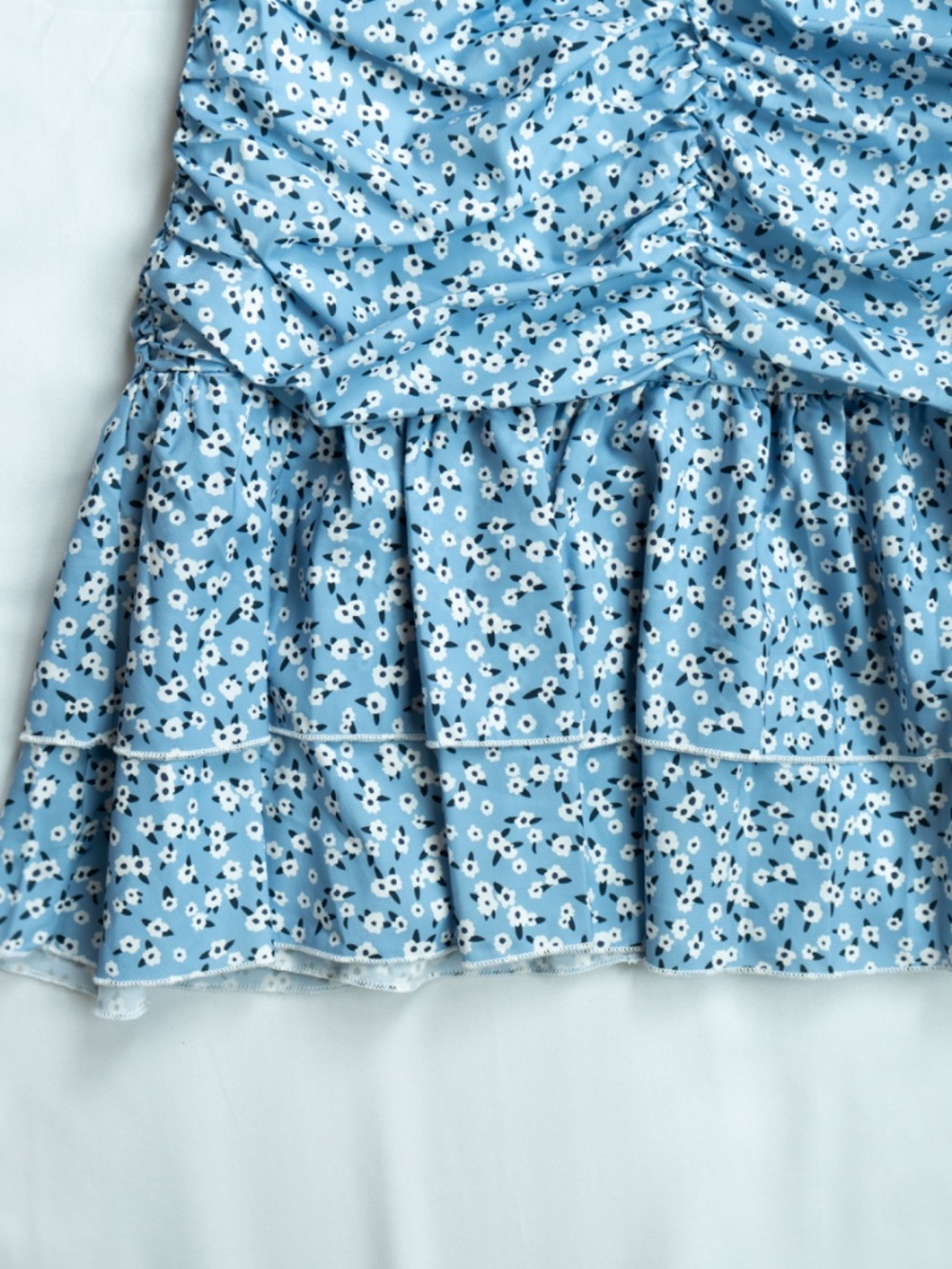 Princess Polly Blue Floral Mini Dress - Size 10 - Picture 2 of 13